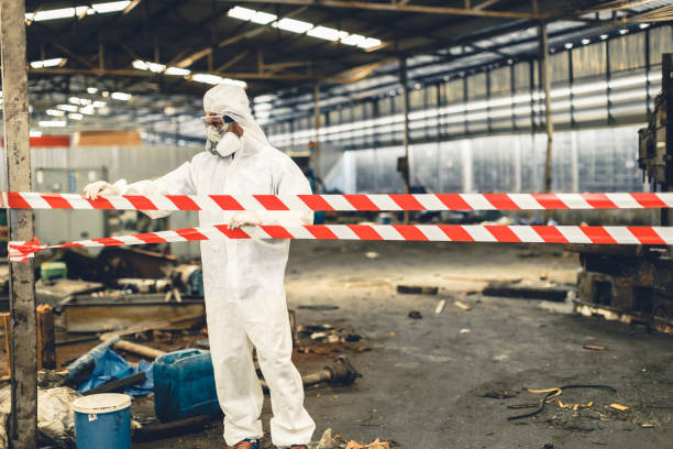 Professional Biohazard technician working in Elm Creek, TX